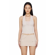 Women's 2-layer shirt - BEUTER WMNS HALTER TOP - CREAM