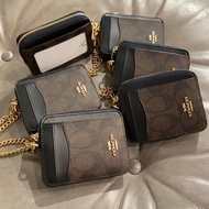 COACH Card Case for Women Zipper Card Holder Wallet Coin Purse Extra Large Capacity Card Case C0058