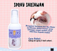 obat spray sariawan kucing dan bau mulut kucing