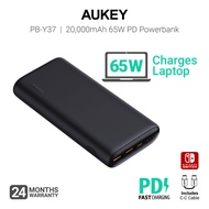 Aukey PB-Y43/PB-Y37 20K 65W 20000mAh Portable Power Bank with Digital Display/No Digital Display PD3