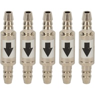 Pssopp 5pcs Check Valve,1 Way Air Valve Aquarium Check Valve Pump Valve Stainless Steel One Way Non 