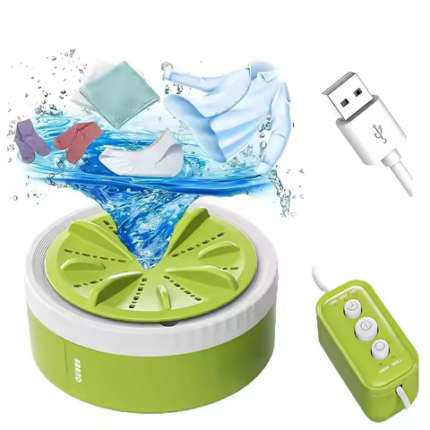 3 Speed Timing Mini Portable Washing Machine USB Rotating Turbine Washing Machine Underwear Socks Wa
