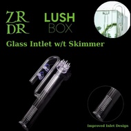 Aquarium ADA style Glass Pipe Inflow with Surface Skimmer