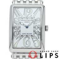 Franck Muller Long Island腕錶，日本限量400枚，正品日本型號，Long Island 1150SC，附原廠錶盒、日本保固卡、替換錶帶，不鏽鋼男士腕錶，白色，拋光，成色極佳 [