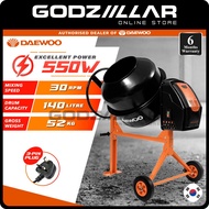 (Free Shipping) Daewoo Electric Concrete Mixer DACM140H | Mesin Bancur Simen | Mostaz Moto