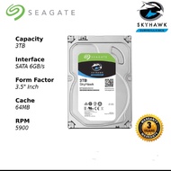 Seagate SkyHawk 3TB CCTV Surveillance HDD SATA 6Gb/s 64MB Cache 3.5"