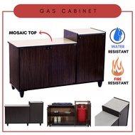 Alora Furniture - FREY Gas Cabinet Marble / Kitchen Cabinet / Marble Top/ Stove Cabinet Almari Dapur