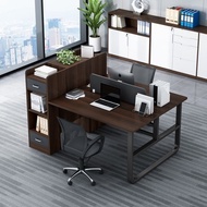💘&amp;办公桌简约现代员工办公室桌子办公家具2/4人位职员电脑桌椅组合 SZUQ