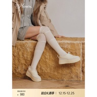 73hours Women's Shoes Cinnamon Roll 2025 Autumn New Style Lightweight Heightening Sports Casual Shoe