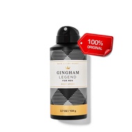 BBW GINGHAM LEGEND For Men Body Spray 104g / 3.7 oz Bath and Body Perfume for Men gingham scent perf