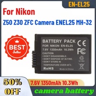 7.6V 1350mAh 10.3Wh EN-EL25 Rechargeable Camera Battery For Nikon Z50 Z30 ZFC Camera ENEL25 MH-32