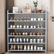 🚢Bamboo Shoe Rack Multi-Layer Household Simple Dustproof Shoe Cabinet Door Storage Rack Dormitory Multi-Functional Solid