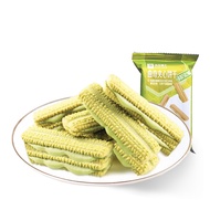 良品铺子 Bestore Matcha Sandwich Butter Cookies (102g) Biscuits and Snacks Healthy Crackers Biskut Borong Murah 抹茶夹心饼干曲奇夹心饼干抹茶巧克力味日式夹心饼干糕点点心中国零食