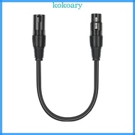 KOK 3 Pin Male to 5 Pin Female Conversion Cables for Microphones and DMX512 Equipment