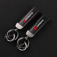 ✡Leather Motorcycles keychain horseshoe buckle jewelry key chain for CFMOTO 400NK 650NK 150NK 25 n☾