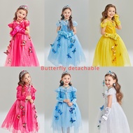 Cinderella Dress for Kids Girl 2 5 7 8 10 Years Old Story Character  Tulle Princess Frozen Elsa Costume Cosplay Funny Carnival Christmas Party Birthday Dress Full Set Costume