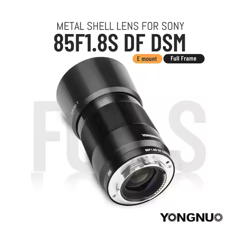 YONGNUO 85F1.8S 85mm Full Frame Lens Auto Focus Camera Large Aperture Lens For Sony E Mount A9 A7RII