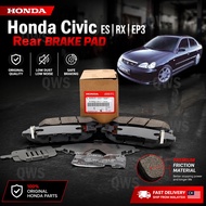 Honda Stream S7A RN3 Rear Brake Pad 43022-S3N-A00 43022-S9A-A00 Disc Pad Brek Belakang (1 Set REAR B