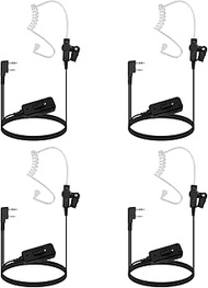 Retevis AI Active Noise Cancelling Two Way Radio Headset, Rechargeable, 2 Pin, for RT22 RT21 H-777 R