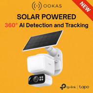 Tapo C615F KIT 2K 3MP Solar-Powered Floodlight Pan/Tilt Security Camera | 360Β° AI Detection | Outdoo