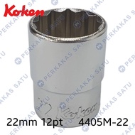MATA SOCKET WRENCH 1/2" X 22MM 12PT KOKEN JAPAN 22 MM SOCKET SOK SHOCK