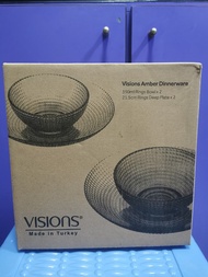 康寧 Corelle Visions Amber Dinnerware set 琥珀色 碗 碟 套裝 送禮 全新未開