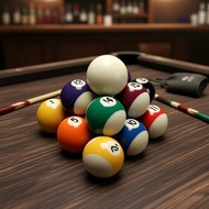 16-Piece 50.8mm Miniature Billiard Balls Set for Children’s Home Game Rooms