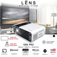 💥LENS G86 Projector 6500 Lumens FULL HD 1080P Android Mini Projector WIFI LCD Led A80 Portable