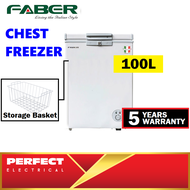 Faber FREDDO115 Dual Mode Chest Freezer 100L 2 IN 1 with Refrigerator Fridge Mode Energy Saving Peti Sejuk Beku (5 Years Warranty) FZ-F128 Larger than 80L