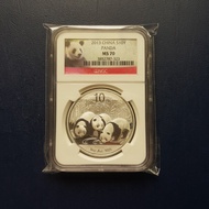 NGC Koin Panda Silver China 10 Yuan 2013 MS70 Score Tertinggi.