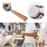 UMISTY 51mm Portafilter Espresso Coffee Accessories Replacement Parts For Delonghi Wood Handle 3 Ear