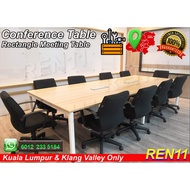 Office Table - Rectangle Conference Table / Meeting Table with Aluminium Flipper Box with Cover