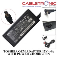 TOSHIBA Adapter 15V-4A With Power Cord