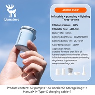 Qunature ปั๊มเติมลมไฟฟ้าอเนกประสงค์5kPa แรงดันอากาศแรงปั๊มอะตอมพกพาได้ปั๊มอะตอมแบบมือถือขนาดเล็กปั๊ม