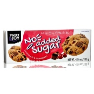 Sweet & Joy No Sugar Added Chocolate and Cranberry Cookies 135g imported from Poland