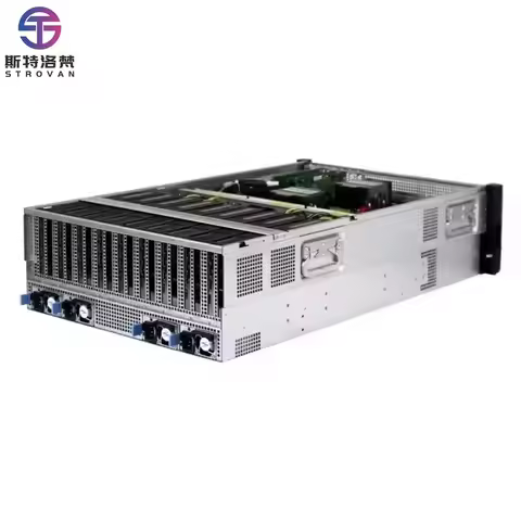 4U 8 9 GPU Cards Rack Server Case Chassis Platform 3+1 Redundant Power Supply ATX Form Factor for Ri