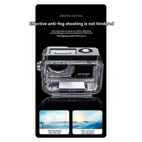 TELESIN DJI Action 5 Pro Waterproof Case Mini Camera Protective Shell For DJI Action 5 Pro For Actio