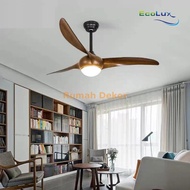 Ecolux 52IN ALMOND Ceiling Fan with DC Remote Control motor
