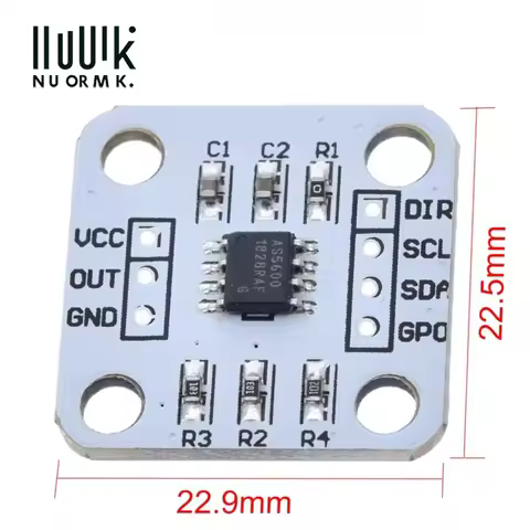 AS5600 Magnetic Encoder 12bit 3.3V High Precision Magnetic Induction Angle Measurement Sensor Module
