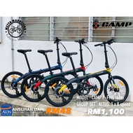 CAMP F5 20" (FREE SHIPPING)PLUS SHIMANO ALTUS FOLDING BIKE BICYCLE BASIKAL LIPAT