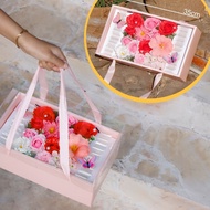 Flower Box HH09 with Money Tray (Free Card & Lights) Meaningful Gift for March 8, Birthday, Valentin