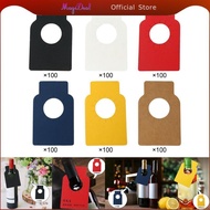 MagiDeal 100Pcs Wine Bottle Tags, Wine Cellar Labels, Wine Bottle Gift Tags, Beverage