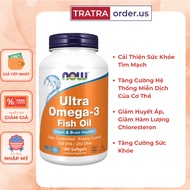 Now Ultra Omega 3 500 EPA / 250 DHA 180, EPA/120DHA Pills improve memory, eyesight, and heart