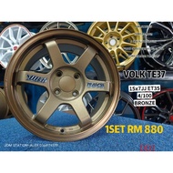 READY STOCK SPORT RIM BARU VOLK TE37 15INC MYVI ALZA BEZZA AXIA.VIVA WIRA JAZZ VIOS CITY