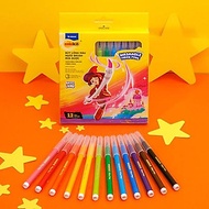 Hộp 12 Bút Lông Màu Ngòi Brush Rửa Được - Nhân Vật Akooland Thế Giới Học Cụ Thần Kỳ - Colorkit SWM-C