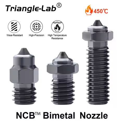 Trianglelab NCB™ Nozzle V6 VOLCANO MK8 DLC Bimetal Hardened Steel Copper Alloy Diamond-like Coating