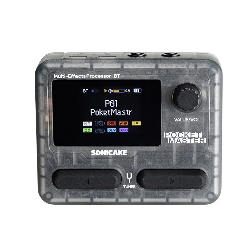 Sonicake Pocket Master กีตาร์ไฟฟ้าแบบพกพาแบบบูรณาการอุปกรณ์ Pocket Bass Bluetooth Drum Machine การบั