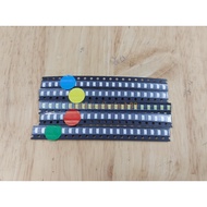 (20 pieces) SMD 0402 /0603 /0805 /1206 Led stickers white, red, yellow, blue, green