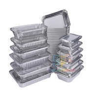 405 1650 1850 11550 11180 12250 ALUMINIUM FOIL TRAY W TRANSPAREN PLASTIC LID COVER DISPOSABLE CAKE C