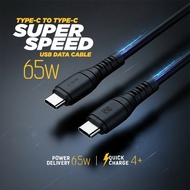 V-GeN VGC-39 Type C to Type C Data Cable QC 4.0 PD 65W, QC 4.0+, 2 Meters